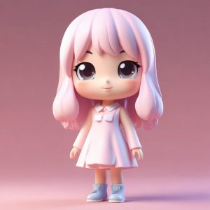 ☁️ 棉花糖质感Q版：温柔渐变色盲盒娃娃太治愈！🍬