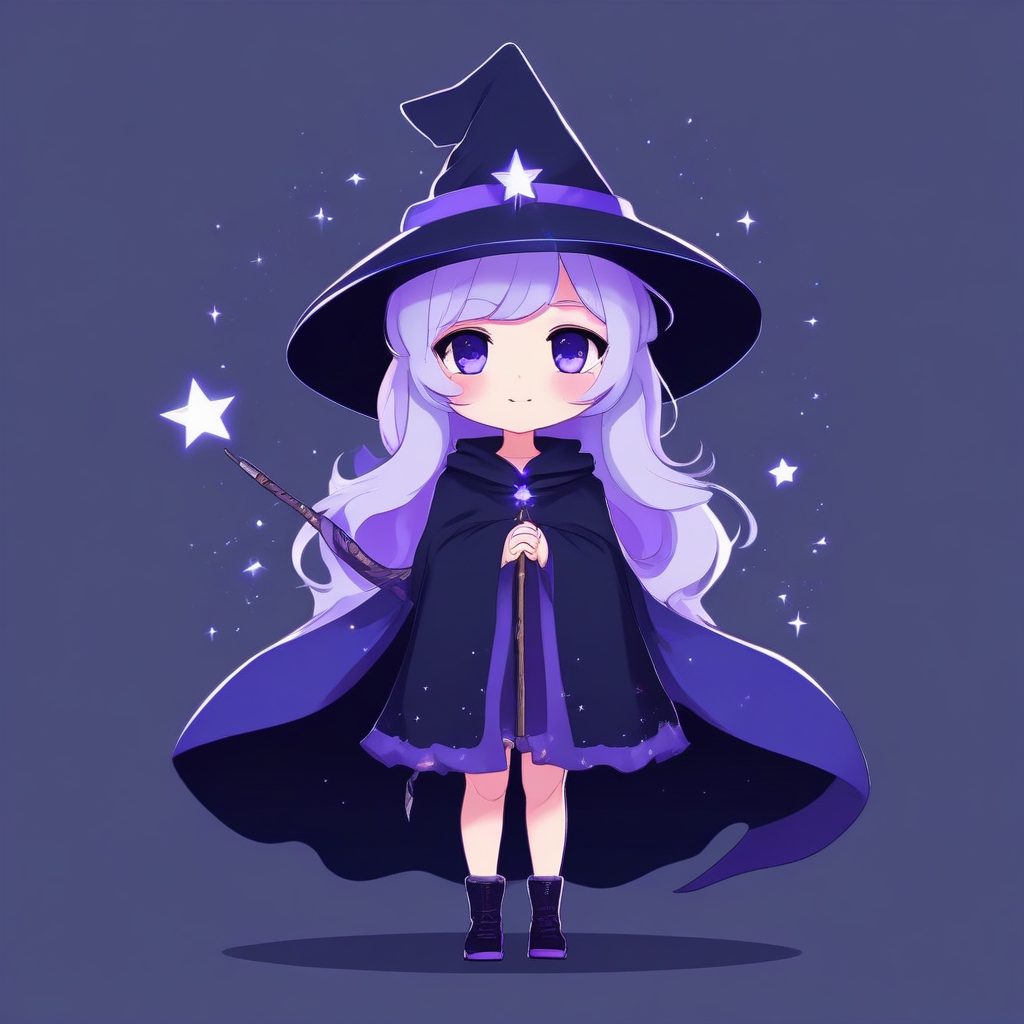 🔮魔法少女极简风 | 神秘星空主题Q版，高级感插画秘籍！