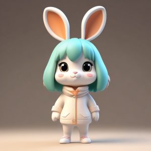 🐇奶油兔耳Q版 | 超级软糯的兔子系少女！🥕