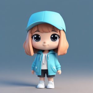 🎀Pop Mart风来袭！极简潮流穿搭Q版女孩，年度头像预定！