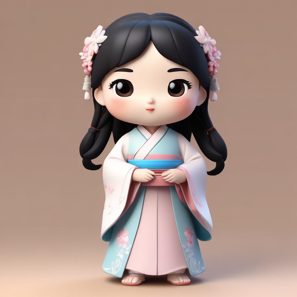 💖Q版古风汉服小姐姐，超适合头像！3D粘土风格，细节满分✨