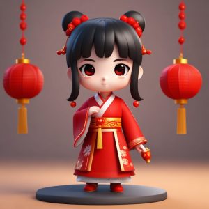 🌸Q版古风头像 | 3D粘土盲盒风格 | 古装小萝莉立绘头像