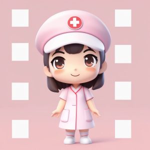 🎀Q版护士，超适合头像的3D粘土盲盒风格设计！