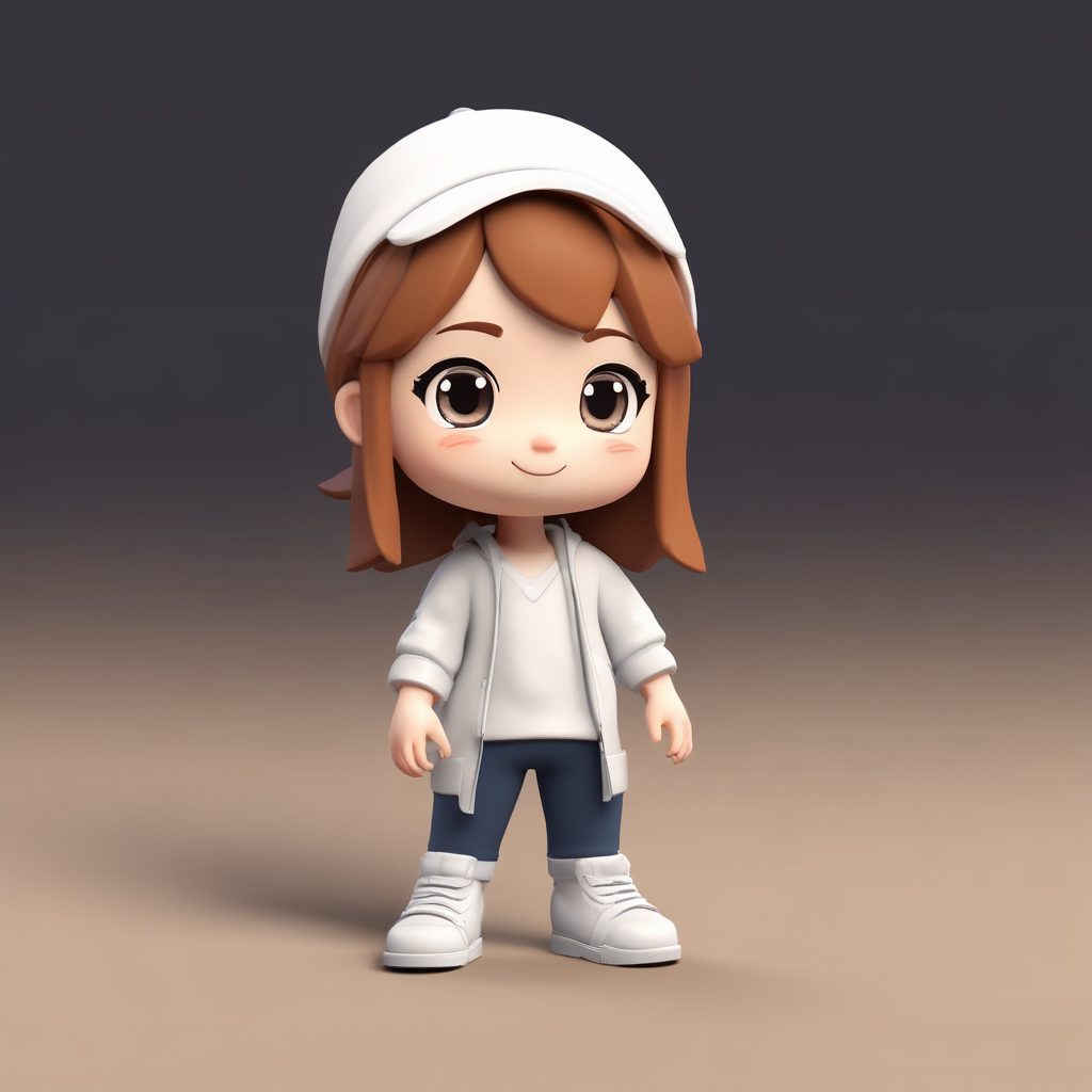 🔥Q版极简线条头像生成指南！使用C4D渲染打造高保真3D粘土风格盲盒人偶