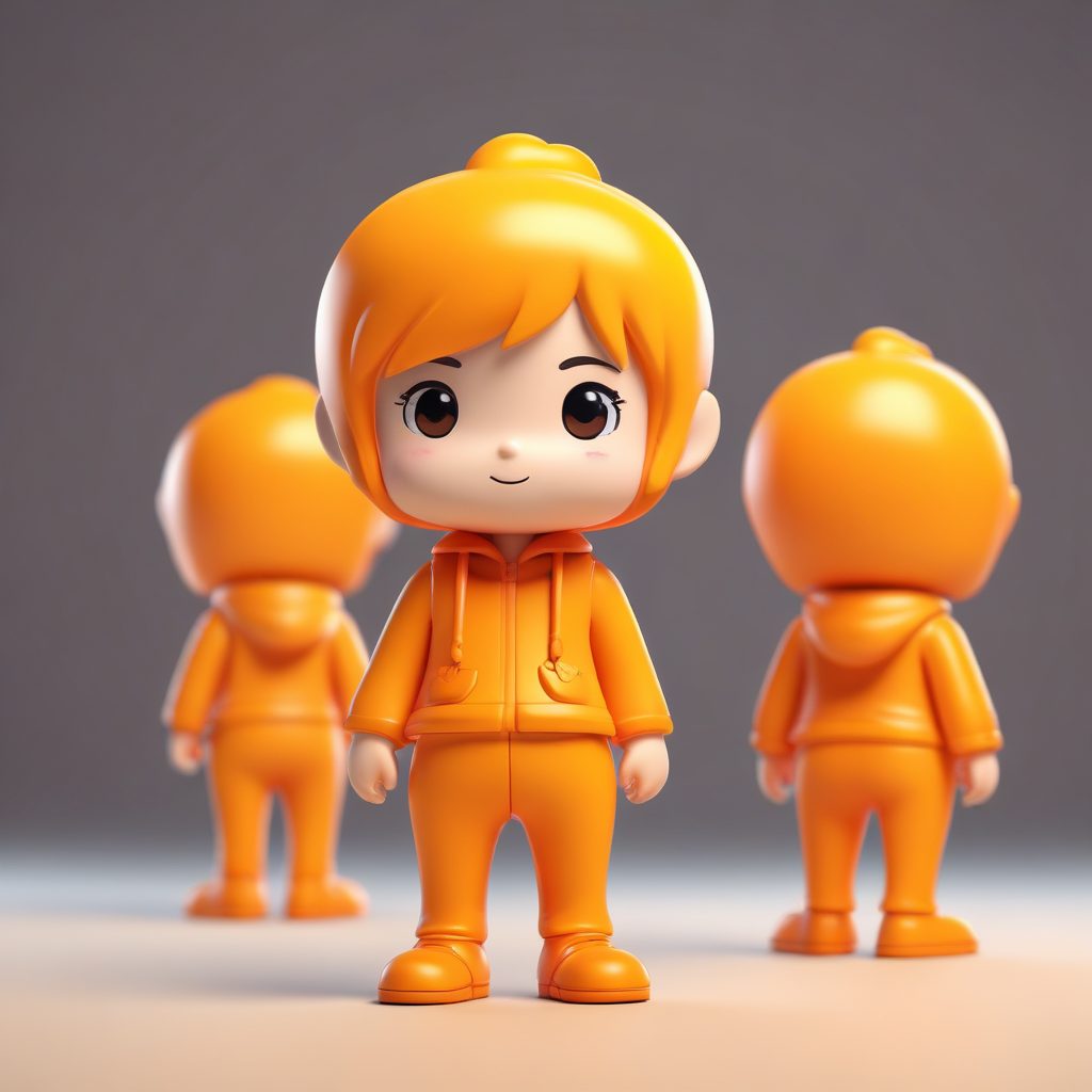 🖌️Q版蜡笔涂鸦风: 3D盲盒上的手绘笔触, 创意头像生成!