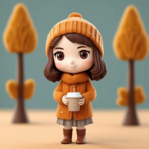 🍁Q版美拉德秋冬复古风! 温暖治愈系头像生成秘籍!