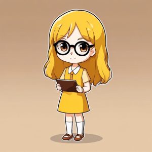 📚Q版女教师:知性又可爱,打造独家职场插画!