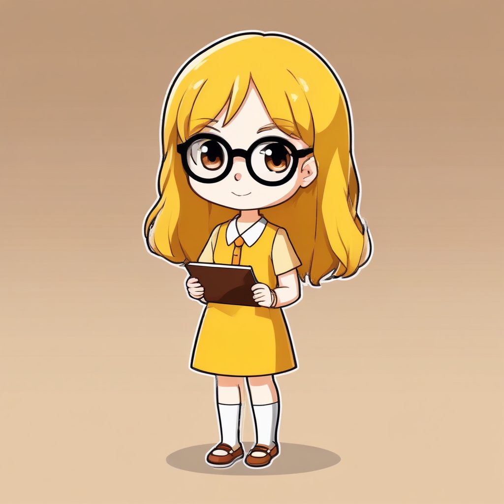 📚Q版女教师：知性又可爱，打造独家职场插画！