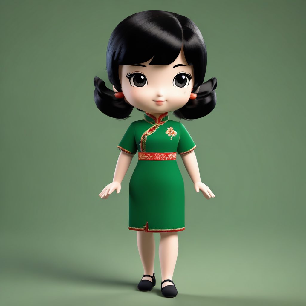 💋 Q版旗袍少女：老上海复古风的卡哇伊3D盲盒✨