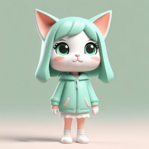 🐱Q版兽耳娘来袭！软糯猫耳少女，盲盒头像必备！