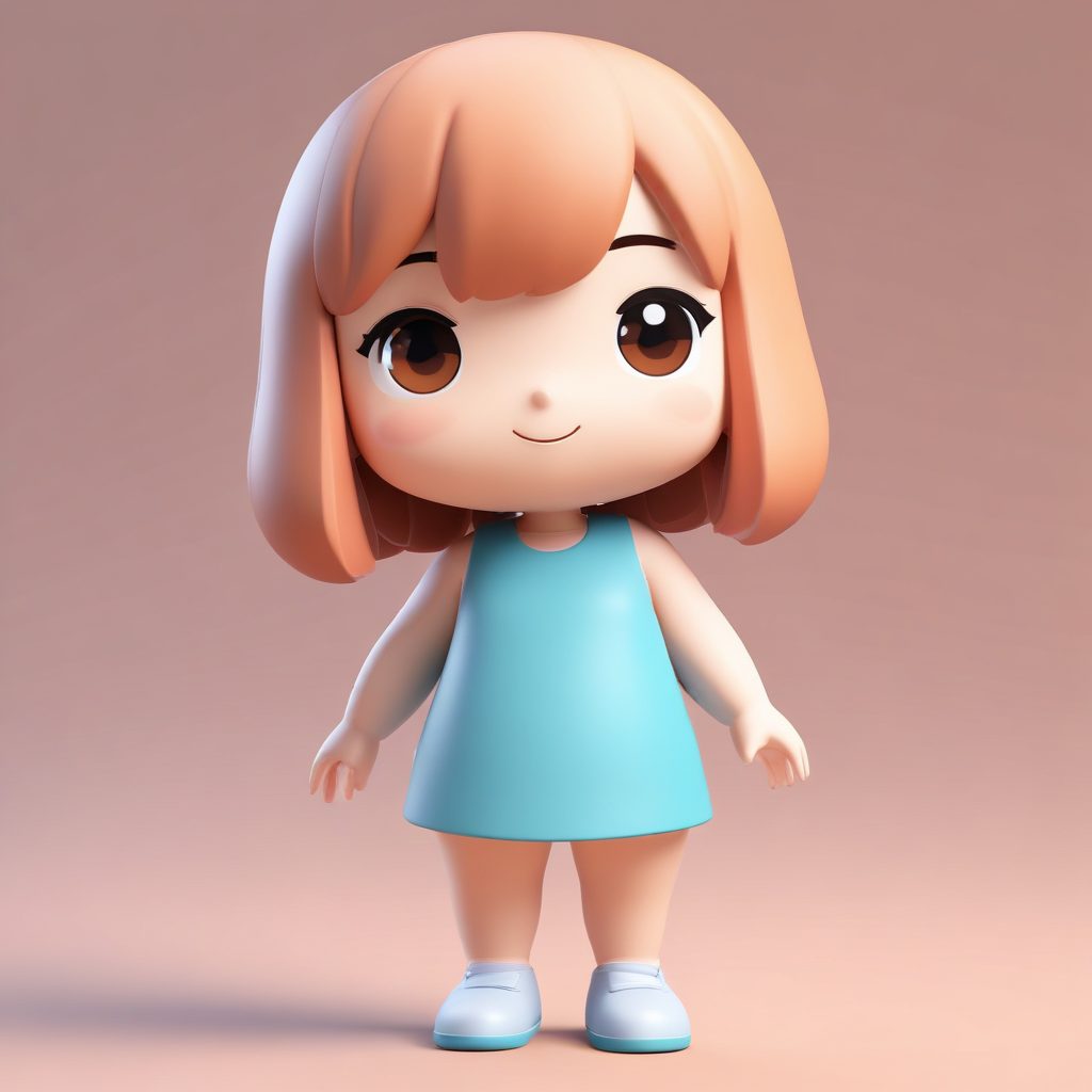 🔥Q版丸子头女生头像生成！chibi盲盒风格3D渲染绘画提示词分享