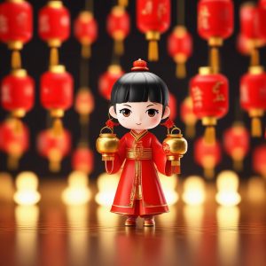 🧧Q版新年喜庆盲盒：财神小年画！一秒Get国潮头像