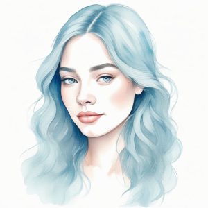 💧清新感爆棚！极简水彩晕染手绘头像，夏天必备！