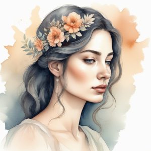 💧清新水彩晕染风：极简手绘头像，治愈系必备！