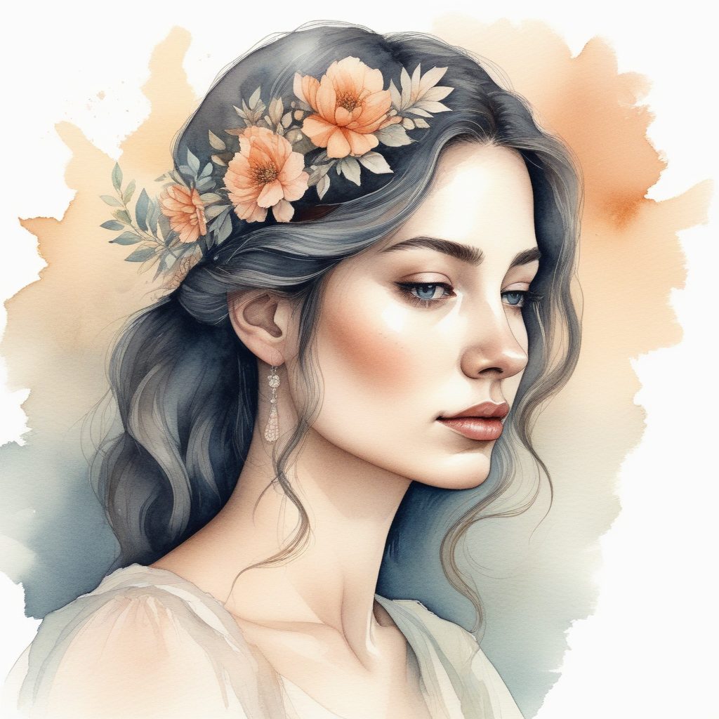 💧清新水彩晕染风：极简手绘头像，治愈系必备！