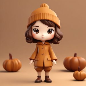 🍂秋冬氛围感！美拉德配色Q版盲盒：复古高级棕！