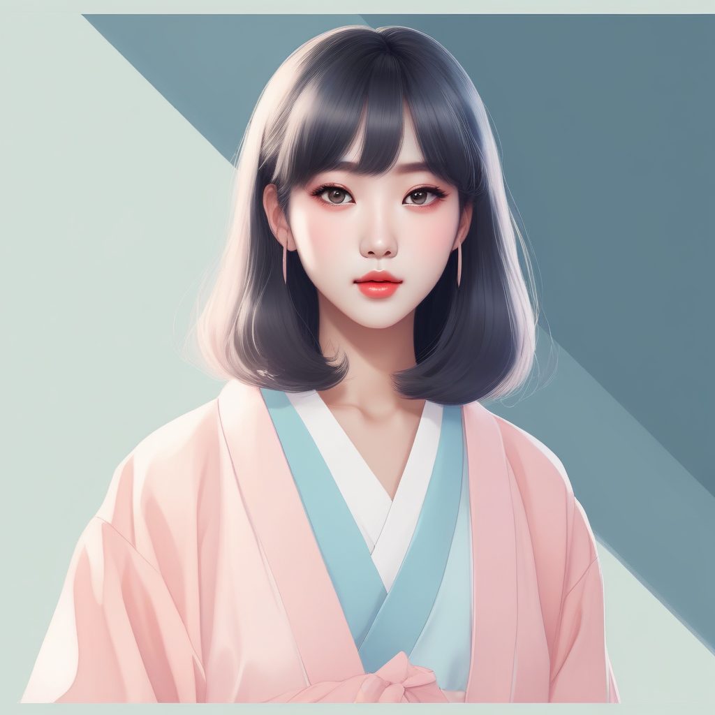 💖日韩潮流美少女头像 | 极简 Anime 萌系单人形象设计