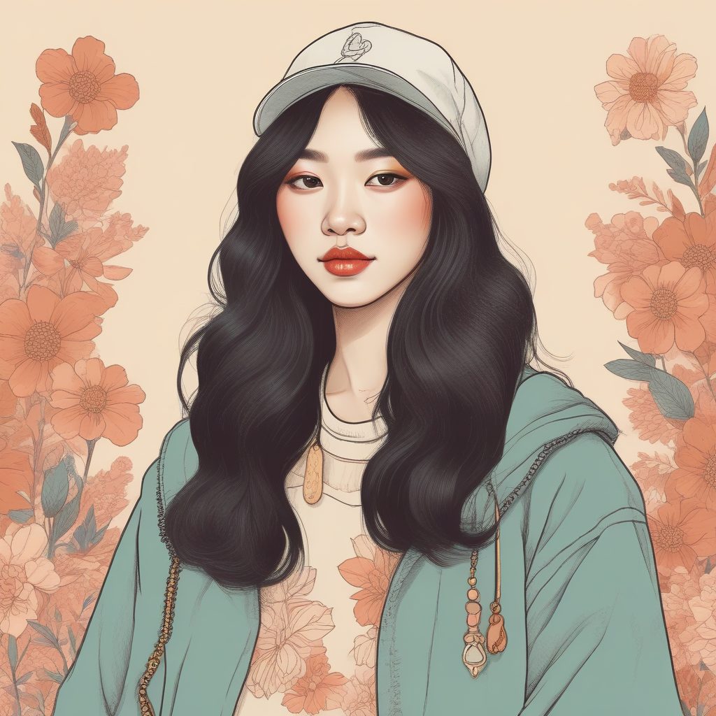 🌸日韩潮流美少女头像手绘风 | Pastel 温暖纸感二次元设计