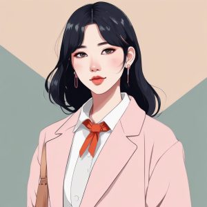 🔥日韩潮流时尚美少女头像 | 极简 Anime 清爽风 单主体人像 🔥