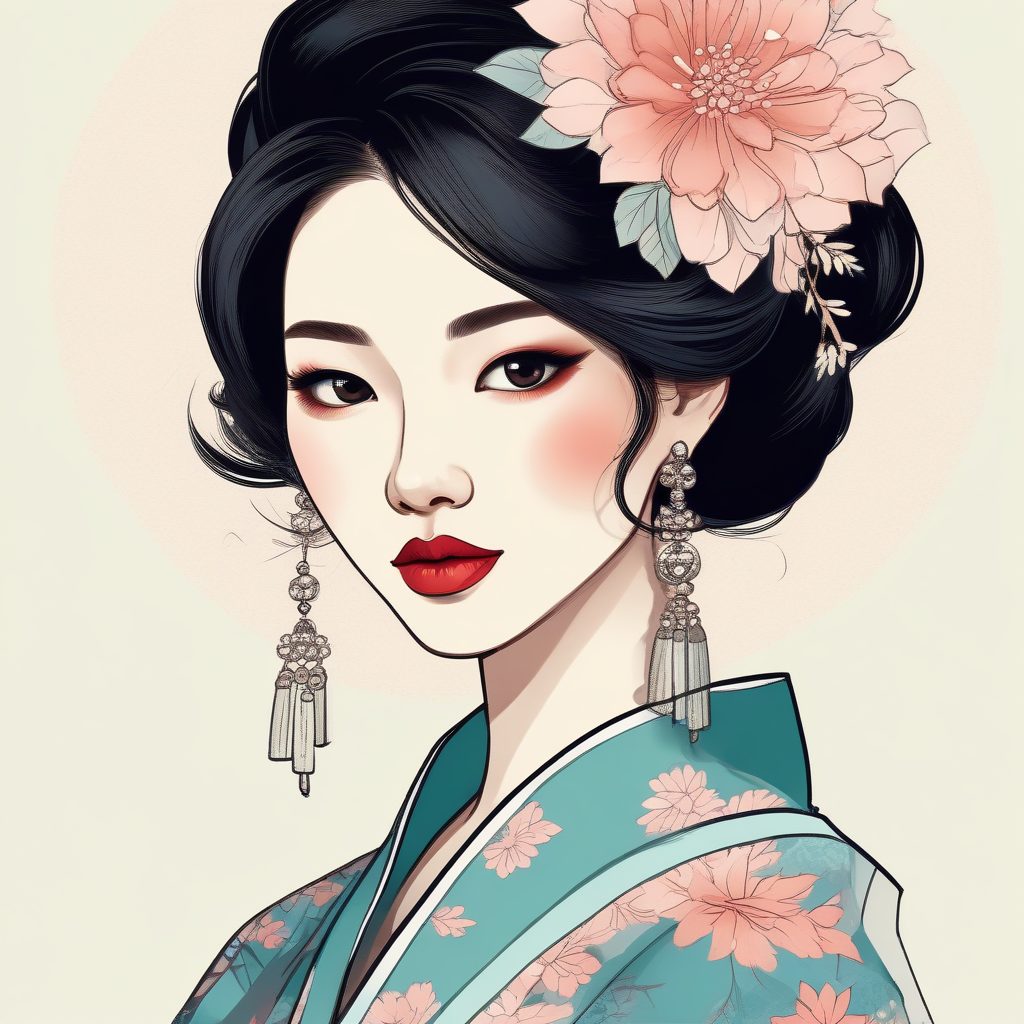 🇰🇷🔥日韩风时尚美少女头像 | 手绘插画风格 | 温暖色调纸质感 | 头像灵感必收✨