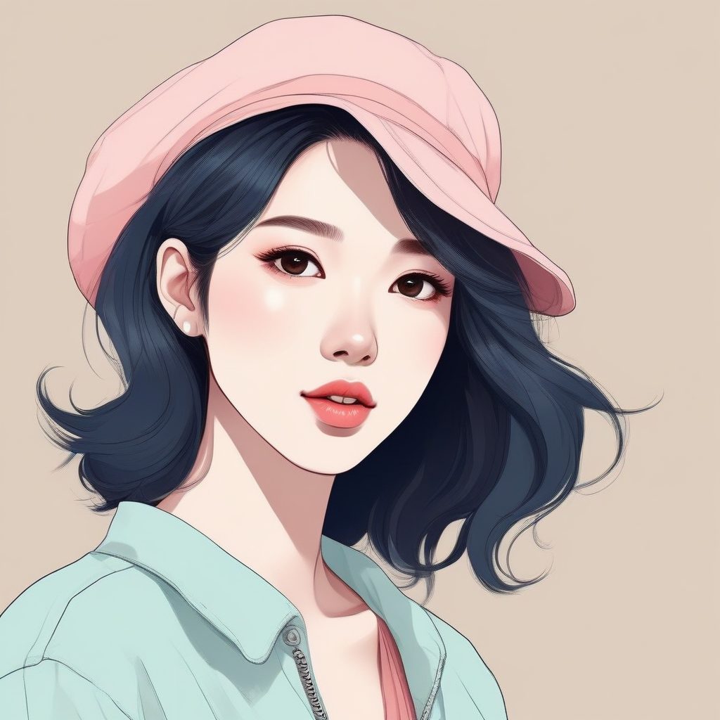 ✨日韩风时尚小姐姐头像，极简 Anime 清新风格，超适合做个人头像