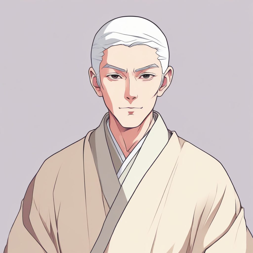 🔥日漫禁欲系神职人员头像生成！极简动漫风单人肖像，清新马卡龙配色✨