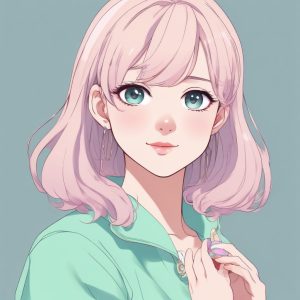 🌸日漫偶像风头像：甜美到不行的极简动漫 portrait！✨