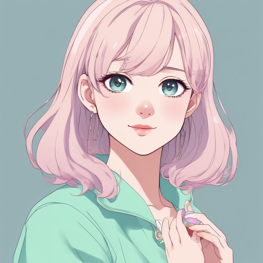 🌸日漫偶像风头像：甜美到不行的极简动漫 portrait！✨