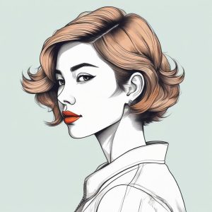 💫日系动漫感线条！超酷辣妹手绘插画头像生成！