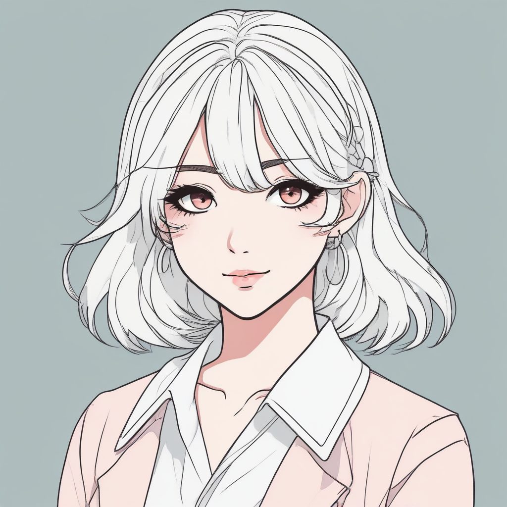 ✨日系极简风动漫少女头像，单人全身照🔥