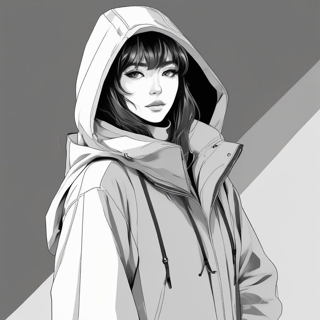 🖤 日系极简线条插画 | 潮酷女孩头像库更新！一键复制做壁纸。