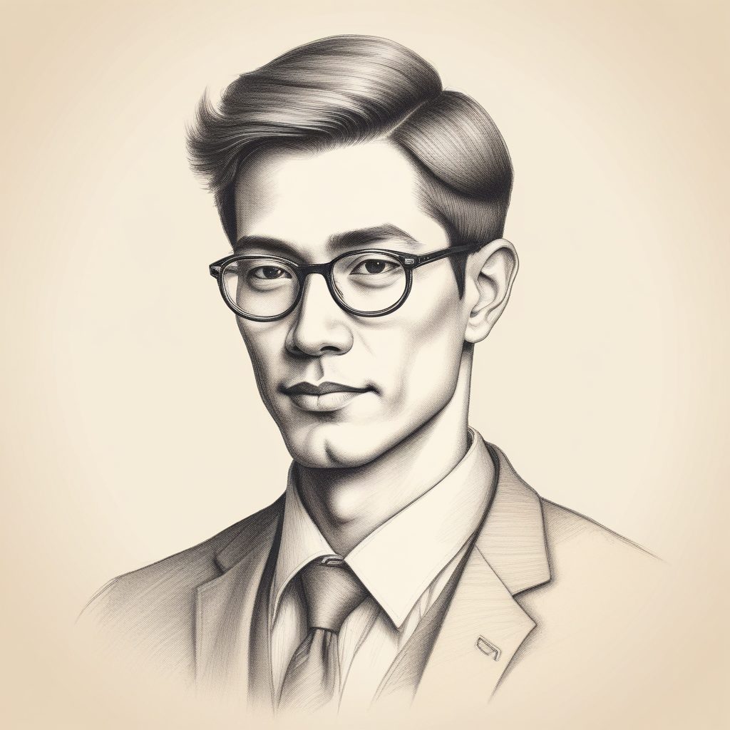 💫日系冷淡风极简铅笔手绘头像：温柔小姐姐的静谧时光