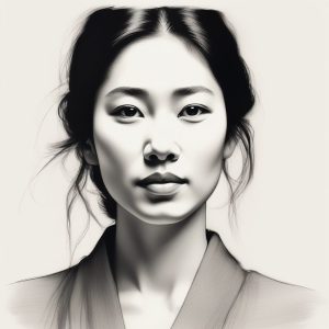 🔥日系冷淡风极简铅笔素描手绘头像 | 单色简约手账风格人像设计灵感