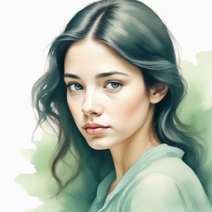 🌊日系清新水彩晕染插画！夏日限定治愈系头像，干净又高级！