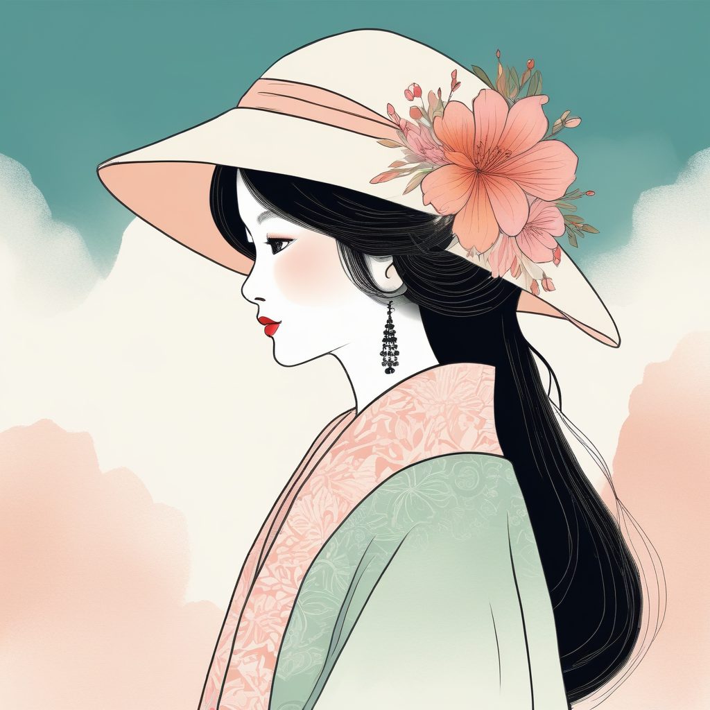 🌸日系时尚美少女头像 | 手绘插画风格AI绘画提示词🔥