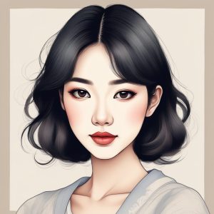 🎨日系时尚手绘美少女头像🔥