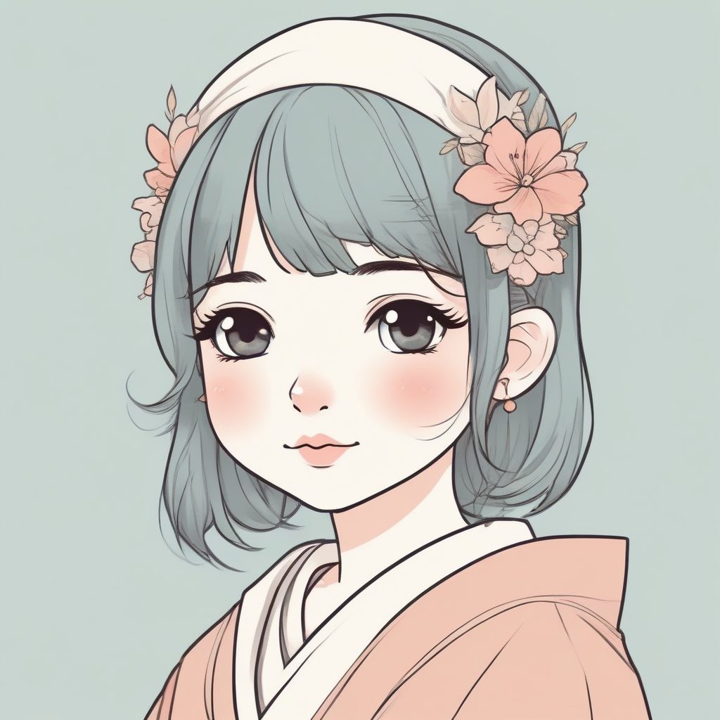 💖日系手账风极简小插画肖像，超适合做头像！