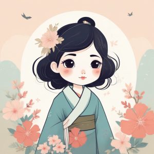 🔥日系手账风极简Q版小插画肖像 | 手绘风格AI绘画提示词分享