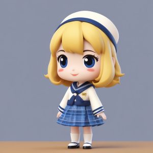 🎀日系校园风：超可爱JK制服Q版！做专属头像太合适了！