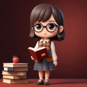 📚日系学院风Q版：文艺少女的复古造型！头像自取🤫