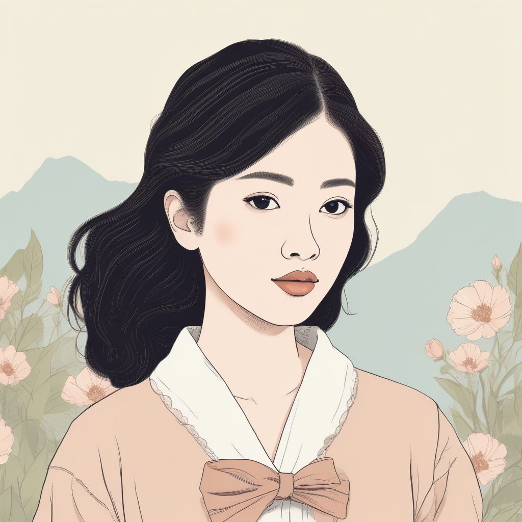 🔥日系杂志风极简速写插画肖像，手绘风格简直让人一见倾心！🎨✨