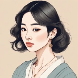 🖼️日系杂志风：极简速写时尚肖像，高级淡彩插画！