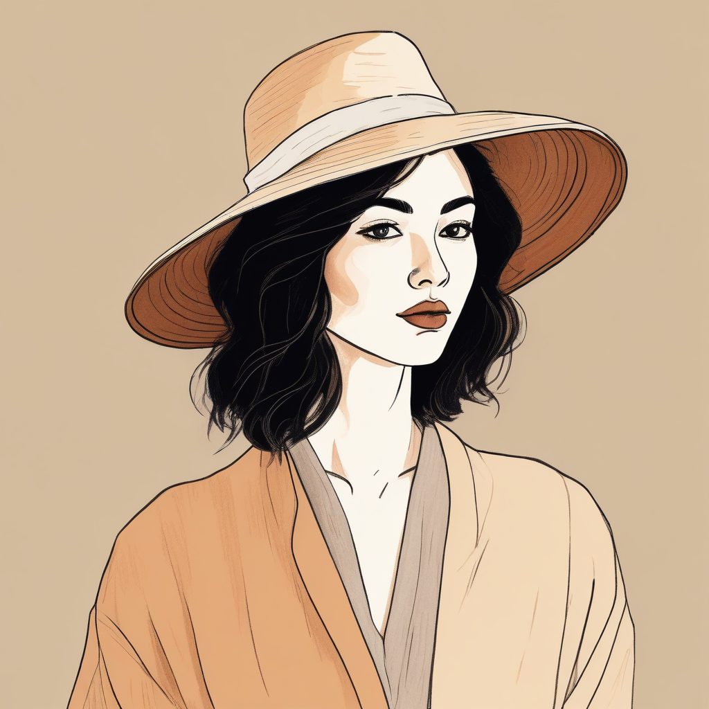 📓日系杂志风速写！时尚编辑感手绘肖像Prompt