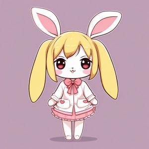 🐰软萌警告！动漫Q版兔耳娘全身照，可爱到心都化了！