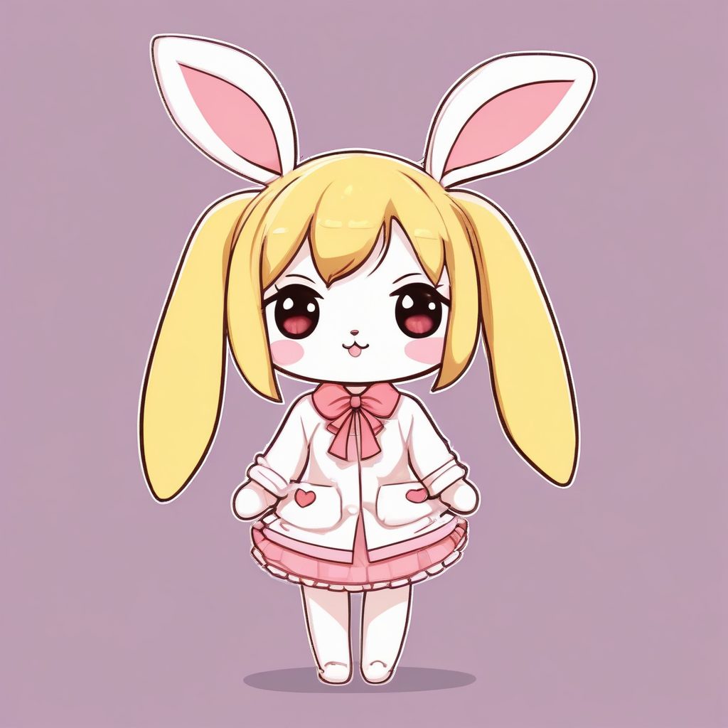 🐰软萌警告！动漫Q版兔耳娘全身照，可爱到心都化了！