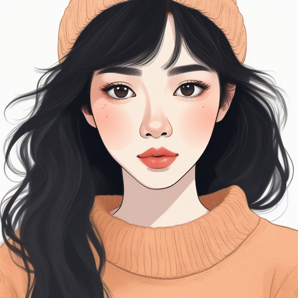 ☁️ 软萌系日系少女肖像！治愈感拉满的彩铅手绘插画分享！