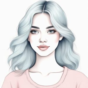 🍦软萌治愈系少女肖像！蜡笔风手绘插画灵感分享