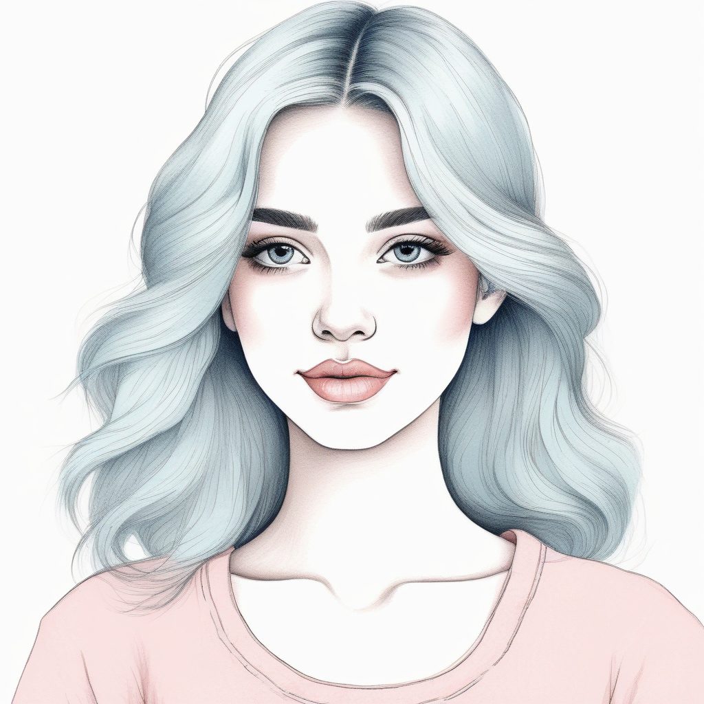 🍦软萌治愈系少女肖像！蜡笔风手绘插画灵感分享