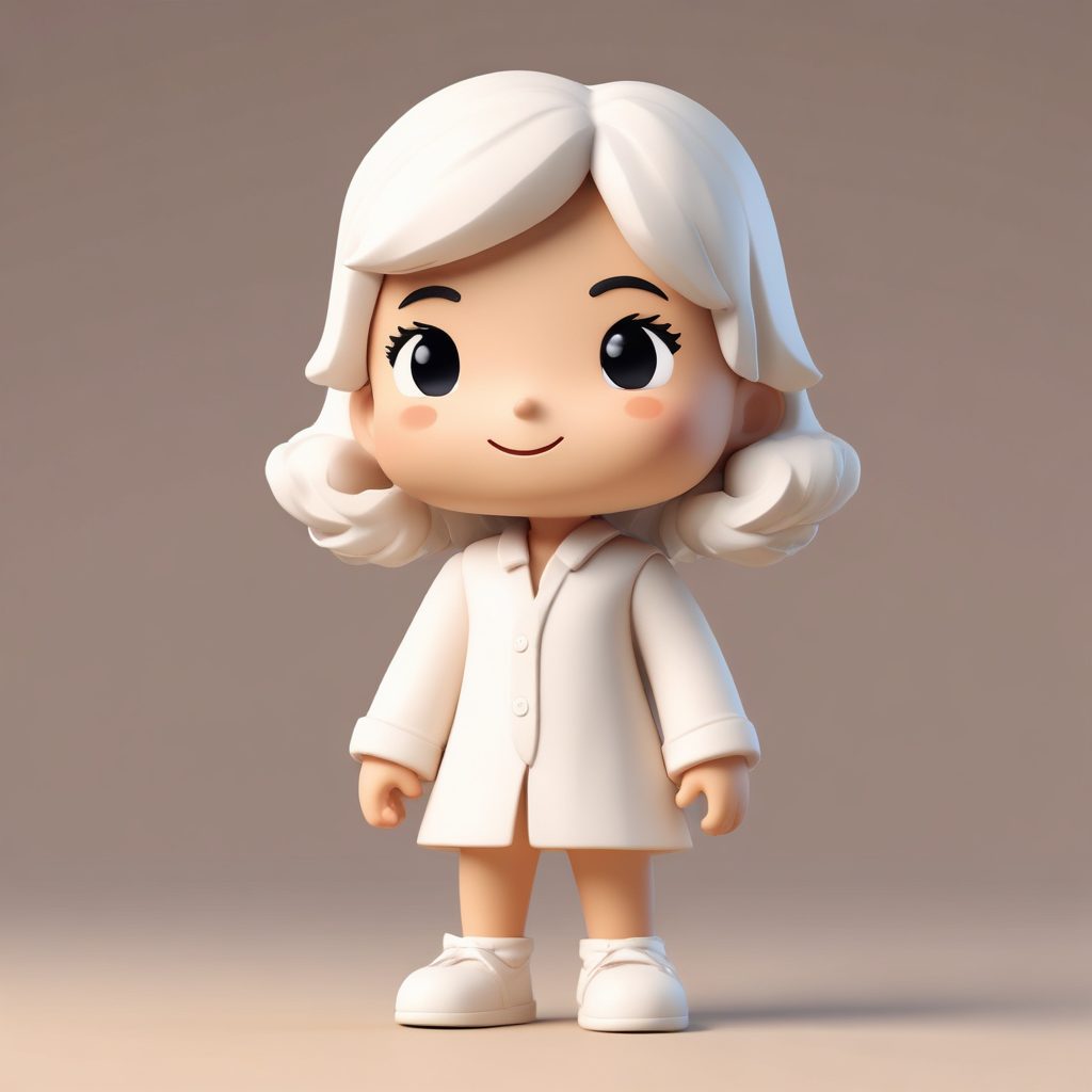 🧸软陶质感天花板！极简风3D公仔：温柔治愈系！