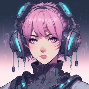 🦾赛博朋克机能风肖像：未来感爆棚的暗黑动漫美学！